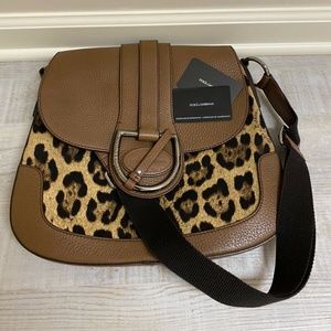 Dolce & Gabbana Leopard Hobo Bag (With Box)